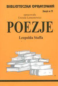 Biblioteczka opracowań nr 071 Poezje Staffa