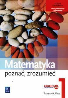 Matematyka LO 1 WSiP Poznać podr ZPiR NPP