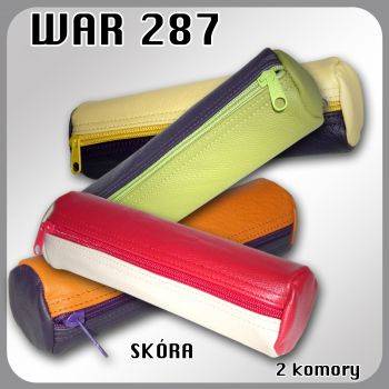piórnik szkolny WARTA 287 tuba okrągła skóra