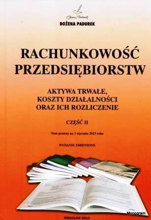 Rachunkowość Przedsiębiorstw Część II w.2013
