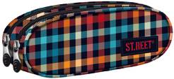 saszetka dwukomorowa Majewski ST.REET Chequered 02
