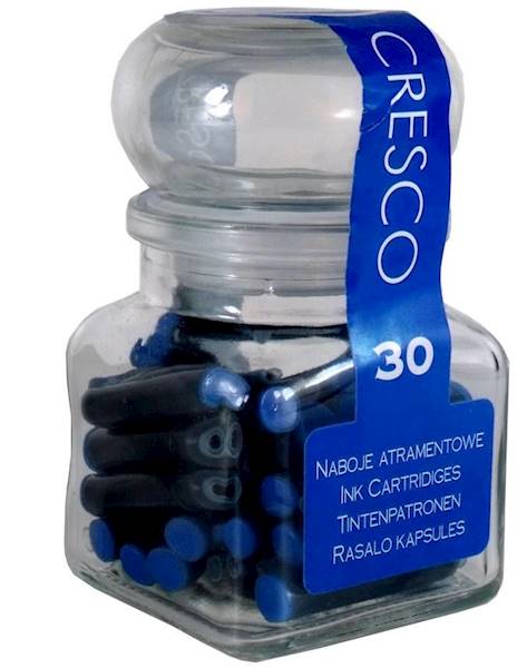 naboje niebieskie Cresco 30 sztuk w słoiczku