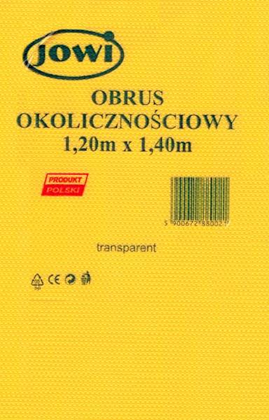 Obrus kolorowy foliowany 120x140 Jowi żółty