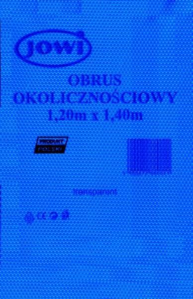 Obrus kolorowy foliowany 120x140 Jowi niebieski