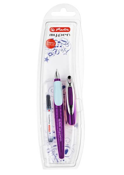 Pióro wieczne Herlitz My pen blister Lilia Mięta