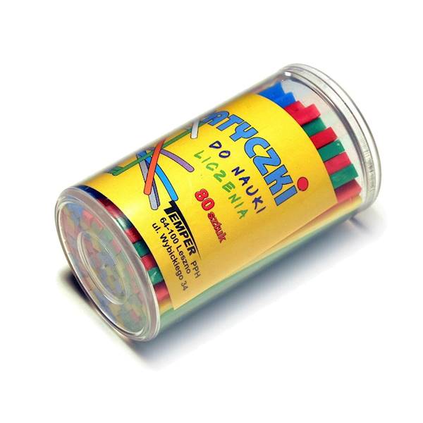 patyczki do liczenia Temper op./80szt.