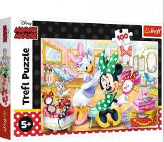 Puzzle 100 Trefl Minnie w salonie kosmetycznym