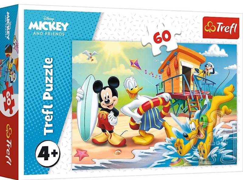 Puzzle   60 Trefl Ciekawy dzień Mikiego przyjaciół