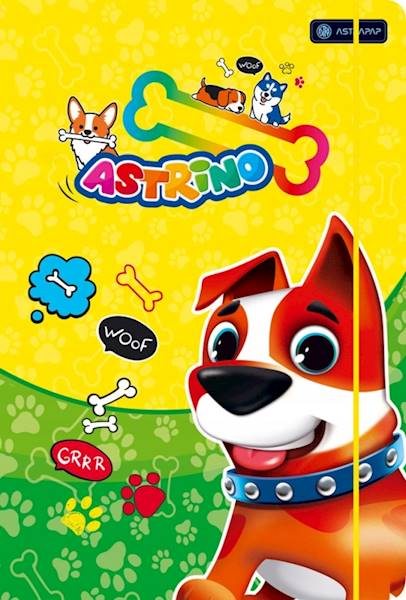 teczka z gumką A4 zw Astra Astrino żółto-zielona