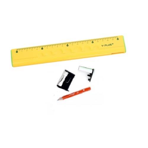 Linijka 20cm wielofunkcyjna Y-Plus+ żółta