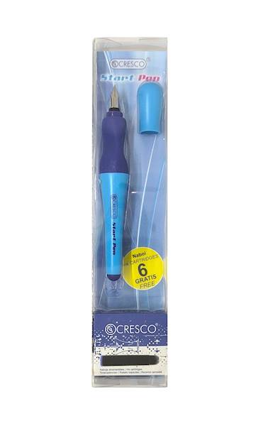 pióro wieczne Cresco Start Pen niebieskie+naboje 