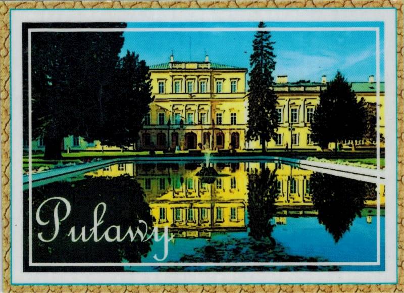 Magnes na lodówkę Zabytki Puławy 95x69mm wzór 13