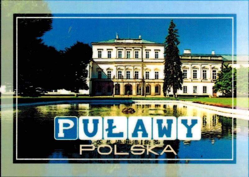 Magnes na lodówkę Zabytki Puławy 95x69mm wzór 03