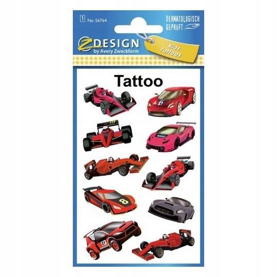 Tatuaże zmywalne Samochody wyścigowe Kids Tattoo