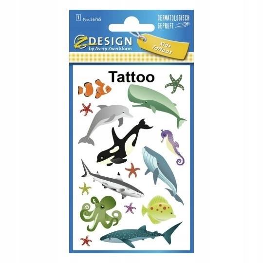Tatuaże zmywalne Zwierzęta morskie Kids Tattoo 
