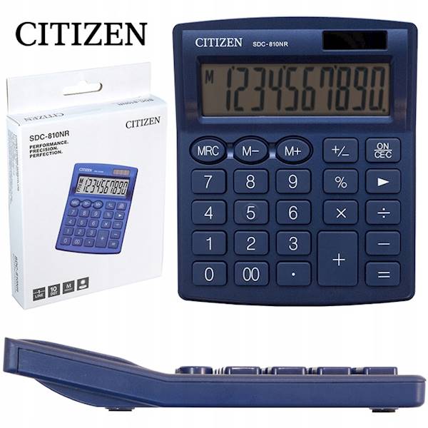 Kalkulator CITIZEN biurowy SDC-810NR Granat