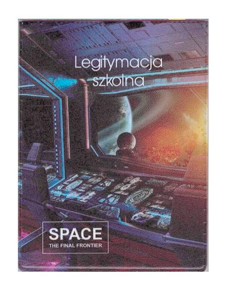 okładka na legitymację szkolną nadruk Space