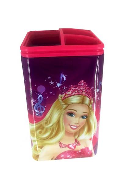 Pojemnik na długopisy metalowy Barbie
