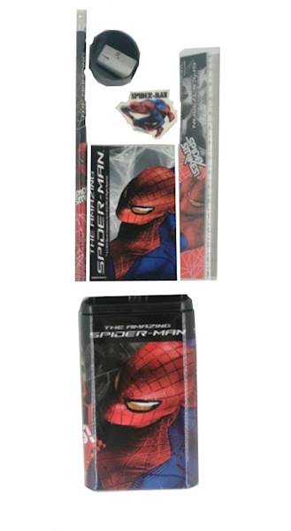 Zestaw przyborów szkolnych w puszce Spider-Man