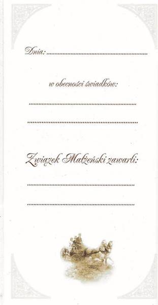 Pamiątka Ślubu książeczka Dzień Waszego Ślubu