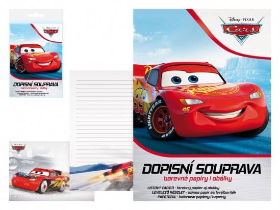 Papeteria wzór Disney Auta Cars LUX 5+10