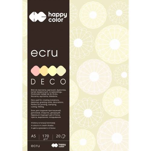 Blok Deco Ecru A4 20K 170g HAPPY COLOR 