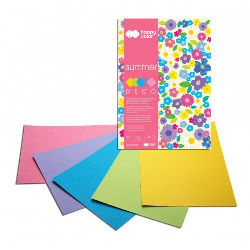 Blok Deco Summer A4 20K 170g HAPPY COLOR