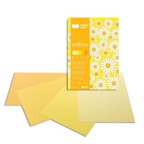 Blok Deco Yellow A4 20K 170g  HAPPY COLOR
