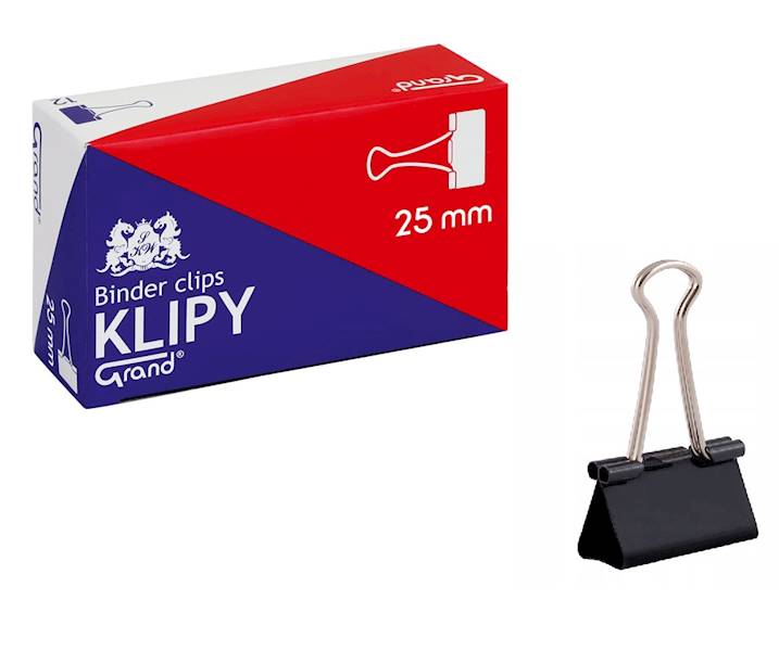 klip biurowy Grand 25mm (opak.12szt.)