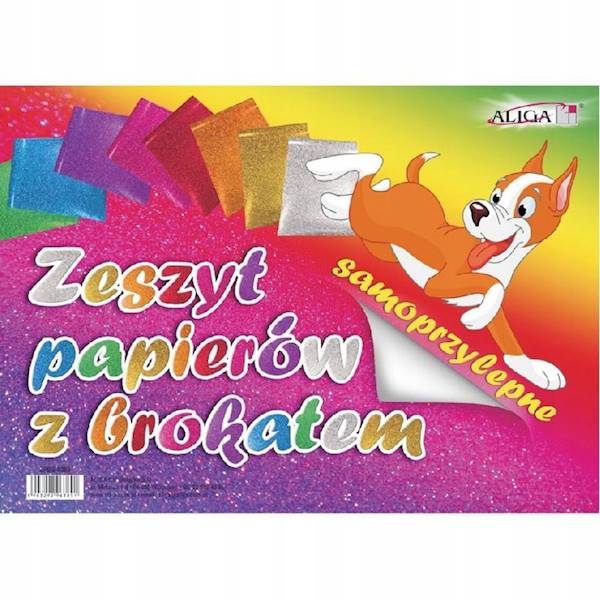 Zeszyt papierów samoprzylepnych B5 Aliga brokat