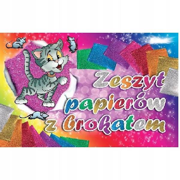 Zeszyt papierów z brokatem Aliga ZB-4 25x35 cm