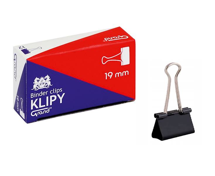 klip biurowy Grand 19mm (opak.12szt.)