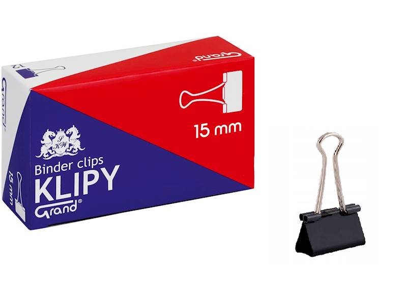 klip biurowy Grand 15mm (opak.12szt.)