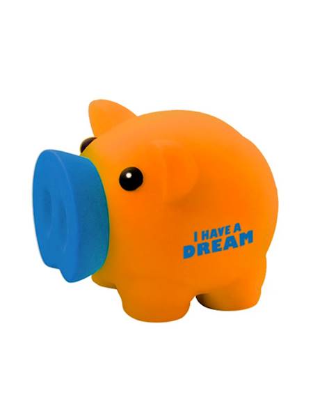 Skarbonka Świnka mini I HAVE A DREAM pomarańczowa