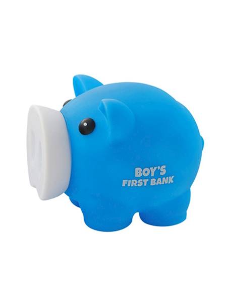 Skarbonka Świnka mini BOY'S FIRST BANK niebieska