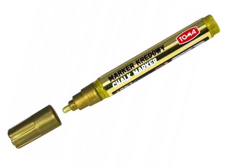 Marker kredowy TOMA 4,5 mm złoty