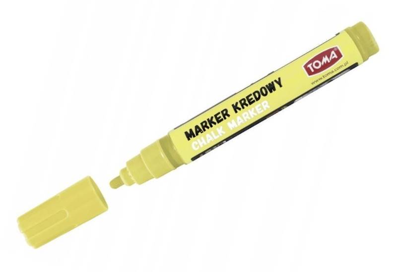 Marker kredowy TOMA 4,5 mm żółty pastel
