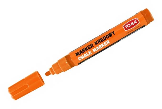 Marker kredowy TOMA 4,5 mm pomarańczowy