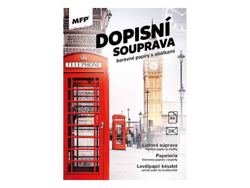 Papeteria wzór Londyn LUX 5+10