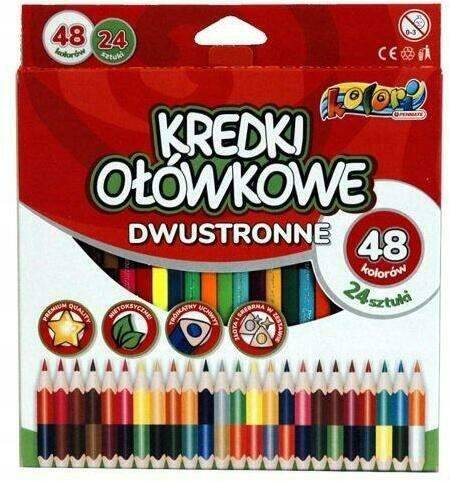 kredki ołówkowe 48 kol./24szt. Penmate trójkatne