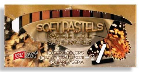 pastele suche 12 kol. Easy sepia