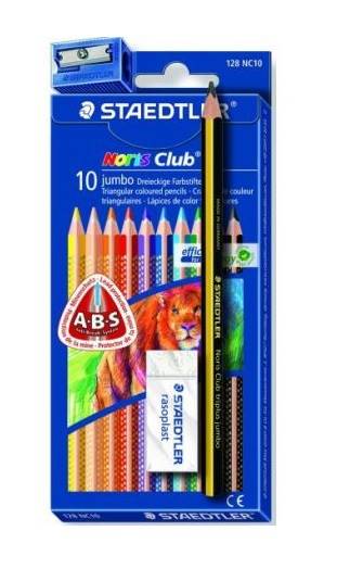 kredki ołówkowe 10 kol. STAEDTLER ABS Jumbo