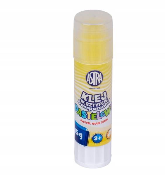 Klej w sztyfcie 15g ASTRA PEN pastelowy żółtym