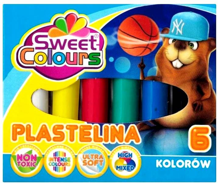 Plastelina 6 kol Koma Plast Sweet Colours