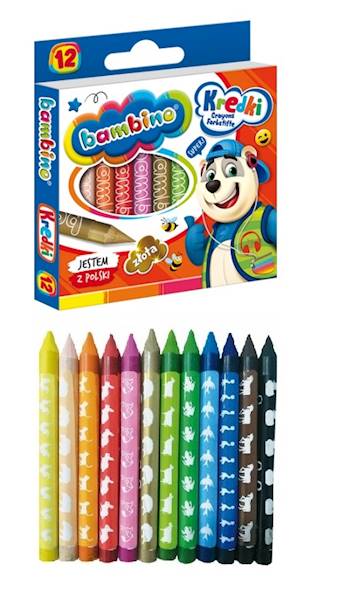 Kredki bambino 12 kol. Majewski Bambino Miś