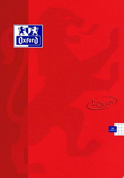 zeszyt A4 60K kratka Top Oxford Soft Touch czerwo