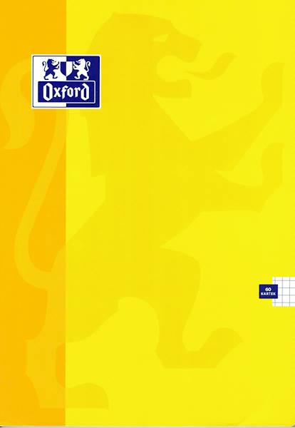 zeszyt A4 60K kratka Top Oxford Soft Touch żółty