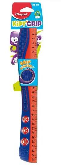 linijka 30cm Maped Kidy'Grip czerwono-niebieska