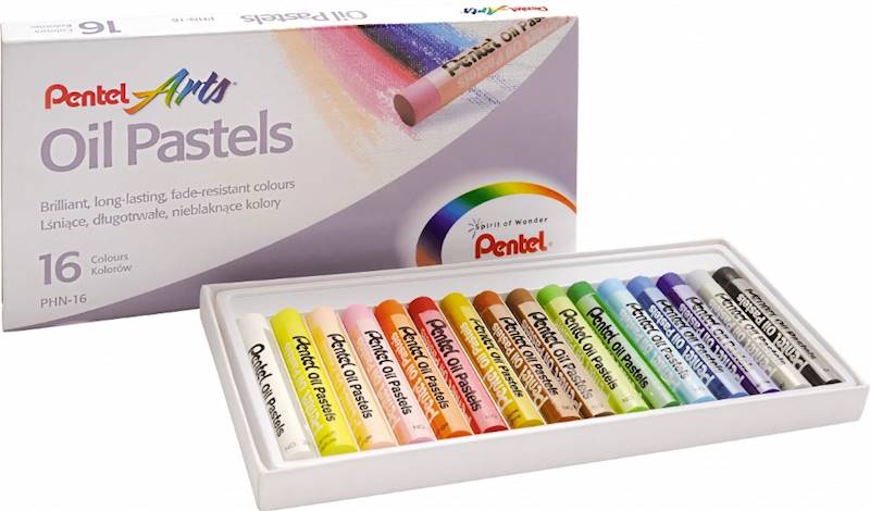 Kredki pastele olejne 16 kolorów Pentel