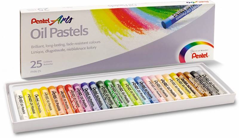 Kredki pastele olejne 25 kolorów Pentel